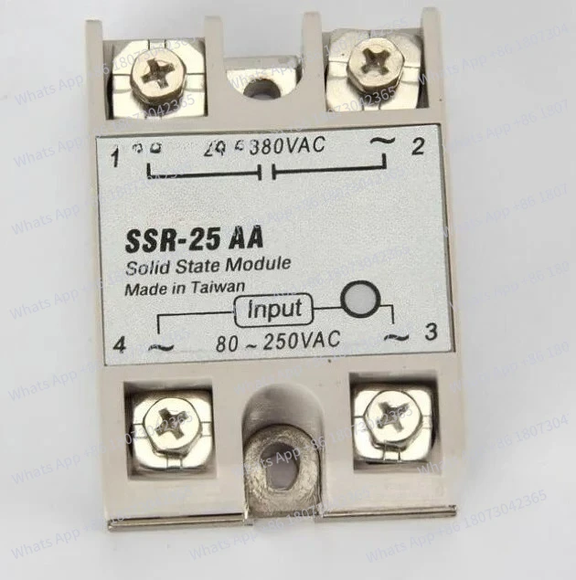 Однофазное твердотельное реле SSR-25AA, 25А, управление переменным током, SSR25AA
Однофазное твердотельное реле SSR-25AA, 25А, управление переменным током, SSR25AA