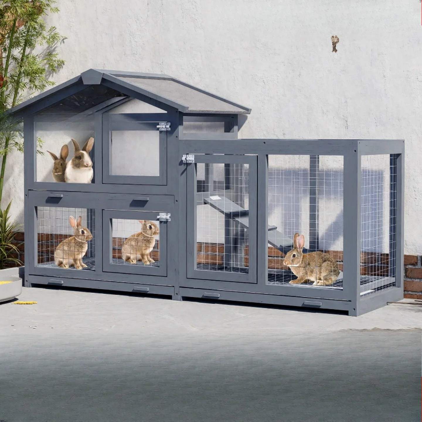 AA outdoor rainproof rabbit cage Household kindergarten Pet rabbit villa Wooden house Chicken Duck house Rabbit cat nest
AA outdoor rainproof rabbit cage Household kindergarten Pet rabbit villa Wooden house Chicken Duck house Rabbit cat nest