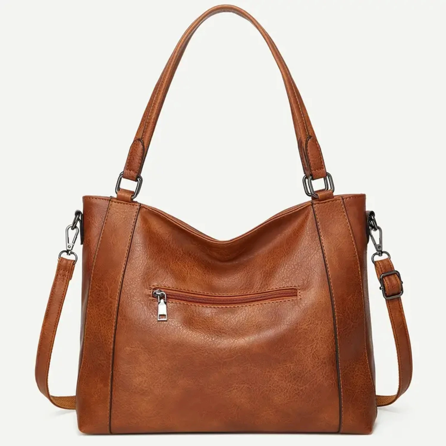 Large-capacity, Fashionable, and Simple Solid Color Tote Shoulder Bag with Zipper Closure - Stylish Hobo for Work Everyd
Large-capacity, Fashionable, and Simple Solid Color Tote Shoulder Bag with Zipper Closure - Stylish Hobo for Work Everyd