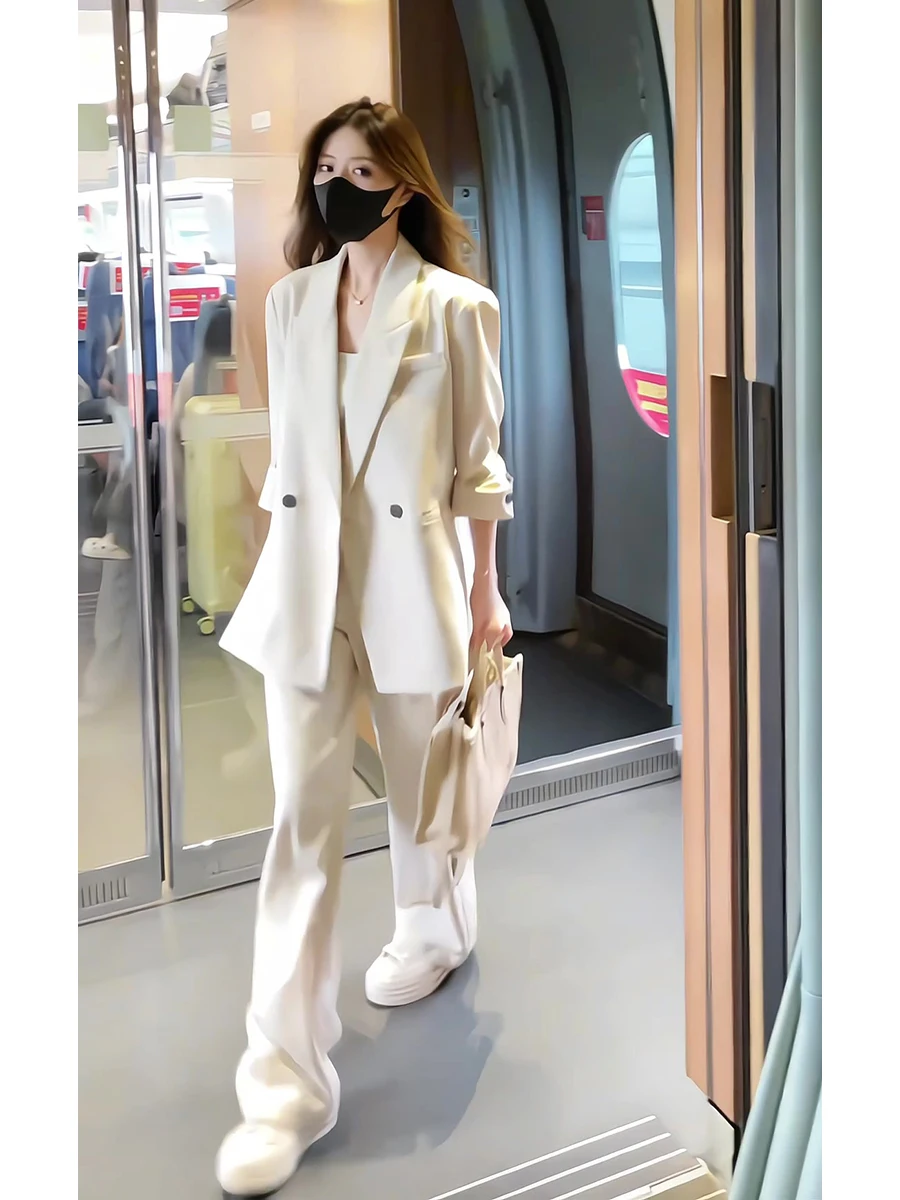 Professional Commuter Suit Set Women's 2026 Spring Autumn Fashionable Versatile Wide Leg Pants Two Piece Set
Professional Commuter Suit Set Women's 2026 Spring Autumn Fashionable Versatile Wide Leg Pants Two Piece Set