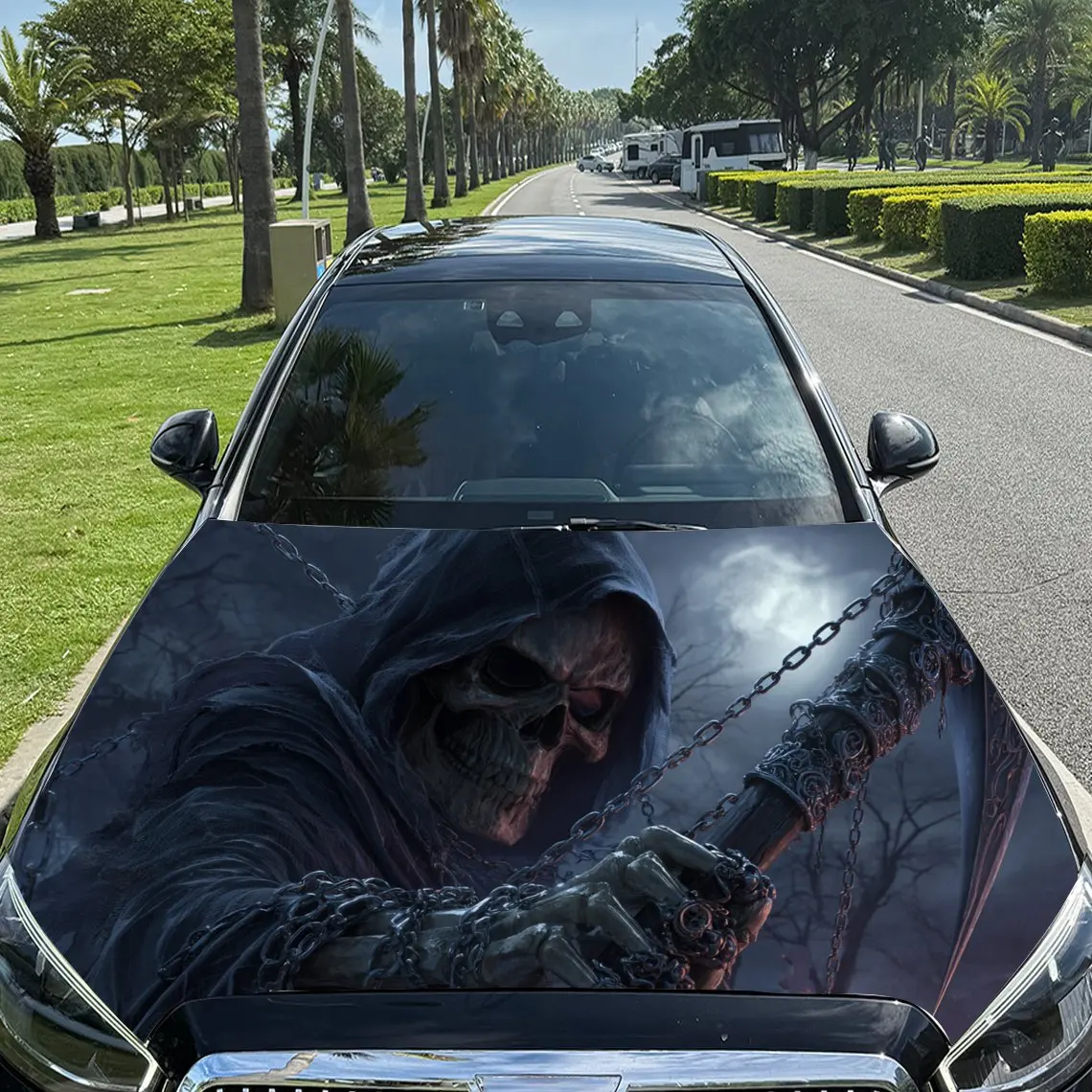The Giant Axe Death Reaper Car Hood Decal - Durable PVC Vinyl Wrap, Fits Most Vehicles, Waterproof & Scratch-Resistant, Easy To
The Giant Axe Death Reaper Car Hood Decal - Durable PVC Vinyl Wrap, Fits Most Vehicles, Waterproof & Scratch-Resistant, Easy To