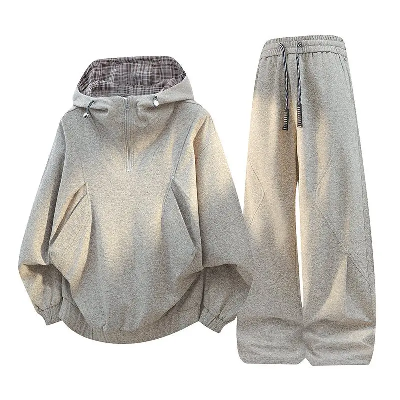 Spring 2026 Fashionable American College Style Set for Men Loose Hoodie Casual Straight Leg Pants Long Sleeve Towel Fabric
Spring 2026 Fashionable American College Style Set for Men Loose Hoodie Casual Straight Leg Pants Long Sleeve Towel Fabric
