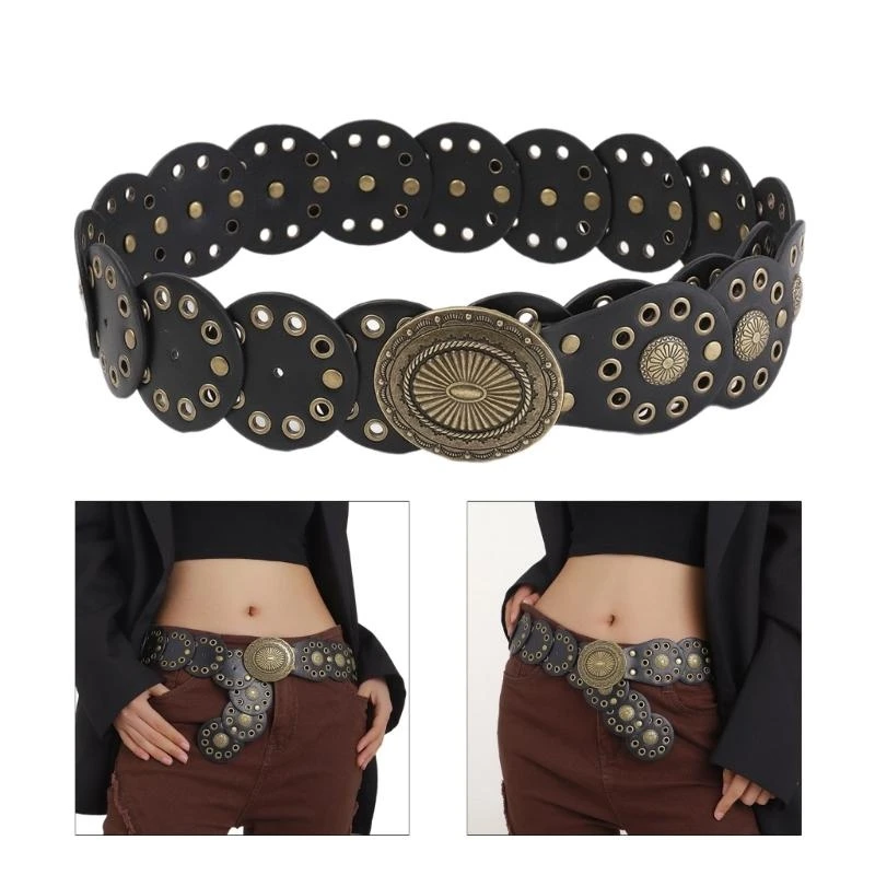 Fashion Girls Women Waist Slimming Belt with Metal Round Disc Buckle Waistband Y166
Fashion Girls Women Waist Slimming Belt with Metal Round Disc Buckle Waistband Y166