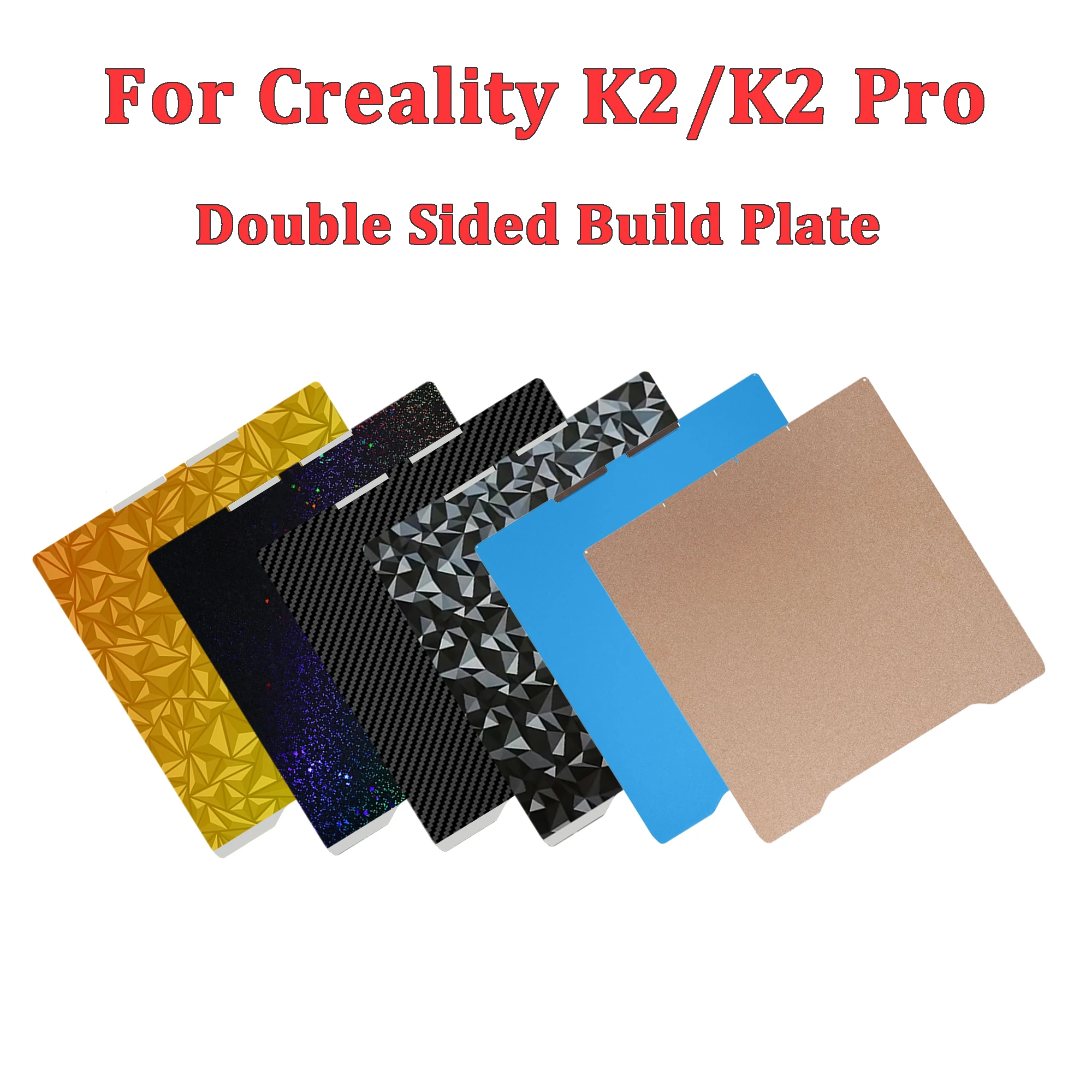 For Creality K2/K2 Pro Build Plate Double sided Cold Plate PEI PEO PET PEY Heat Bed Spring Steel Sheet For K2/K2 Pro 3D Printer
For Creality K2/K2 Pro Build Plate Double sided Cold Plate PEI PEO PET PEY Heat Bed Spring Steel Sheet For K2/K2 Pro 3D Printer