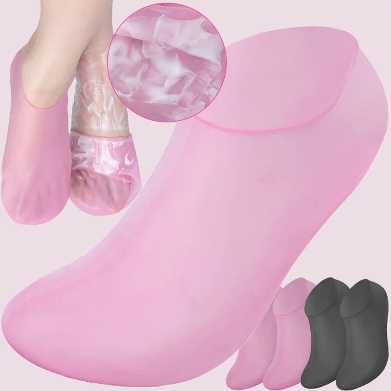 1 Pair Silicone Exfoliating Foot Socks Dry Cracked Moisturizing Foot SPA Care Tool Pedicure Sock Massage Nourishing Gel Sock
1 Pair Silicone Exfoliating Foot Socks Dry Cracked Moisturizing Foot SPA Care Tool Pedicure Sock Massage Nourishing Gel Sock
