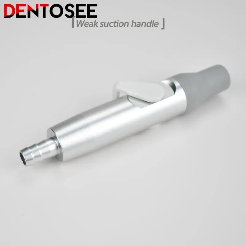 Dental Weak Suction Handle Saliva Ejector Suction Valves Tip Adaptor with Gray Silicone Sleeve Dental Tool
Dental Weak Suction Handle Saliva Ejector Suction Valves Tip Adaptor with Gray Silicone Sleeve Dental Tool