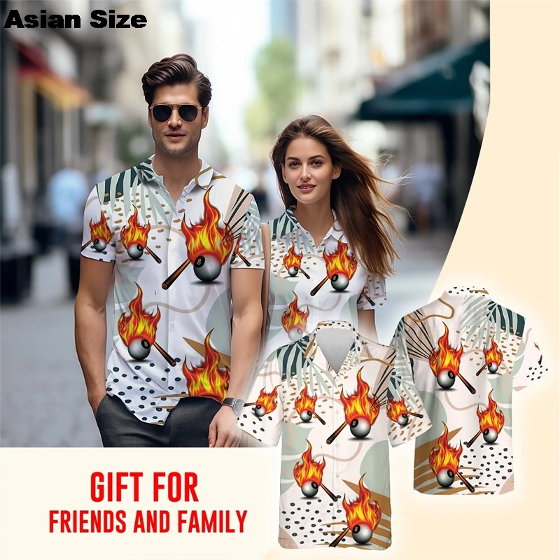 Billiards Ball 8 Fire Colourful Personalized Name 3D Print Fashion Men's Shirts Summer Gifts For Friends And Family Lapel Blouse
Billiards Ball 8 Fire Colourful Personalized Name 3D Print Fashion Men's Shirts Summer Gifts For Friends And Family Lapel Blouse