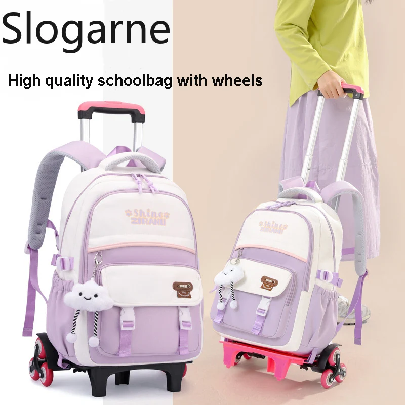 ZIRANYU School Rolling Backpacks Students Wheeled School Bags Girls Waterproof Trolley Bag Kids High Quality Back Pack Bookbag
ZIRANYU School Rolling Backpacks Students Wheeled School Bags Girls Waterproof Trolley Bag Kids High Quality Back Pack Bookbag