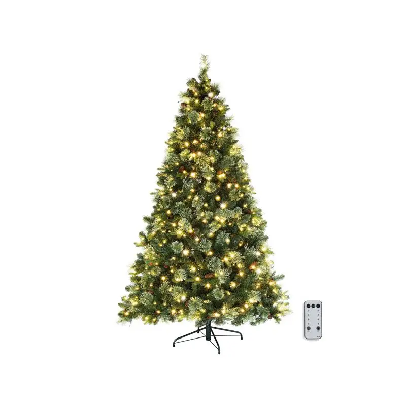 7ft Automatic Christmas Tree PE PVC Material 650 Warm White Lights 9 Modes Remote Control 1200 Branches Pine Needles Green
7ft Automatic Christmas Tree PE PVC Material 650 Warm White Lights 9 Modes Remote Control 1200 Branches Pine Needles Green