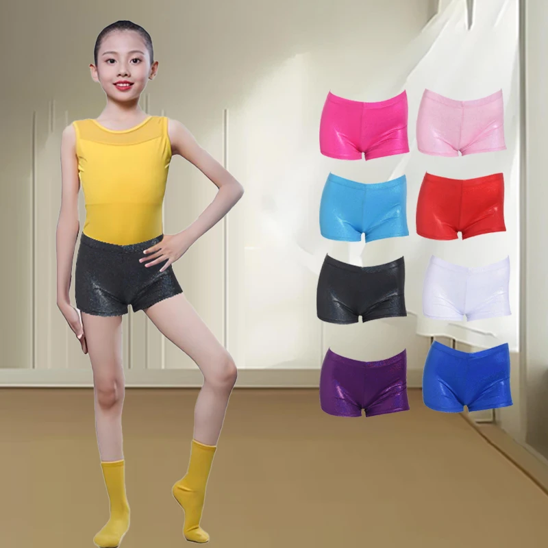 Girls Gymnastic Short Shiny Metallic Spandex Shorts for Ballet Dance Athletic Tumbling
Girls Gymnastic Short Shiny Metallic Spandex Shorts for Ballet Dance Athletic Tumbling