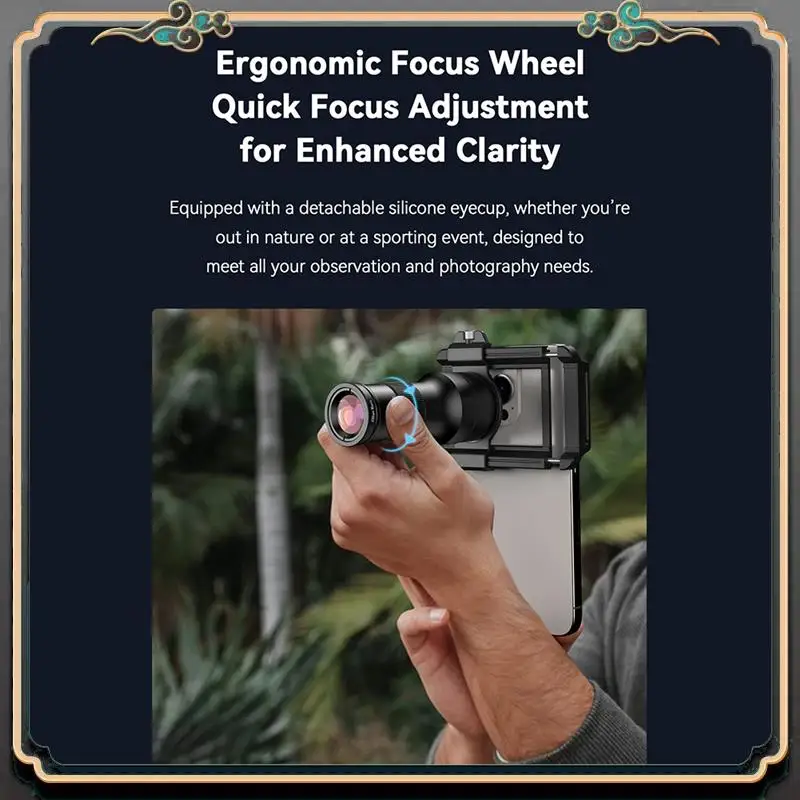 ASMA-Mobile Phone Telephoto Macro Lens Kit 6X Telephoto Lens+150Mm Macro Lens For Iphone 16/15/14 With Universal Phone Mount
ASMA-Mobile Phone Telephoto Macro Lens Kit 6X Telephoto Lens+150Mm Macro Lens For Iphone 16/15/14 With Universal Phone Mount