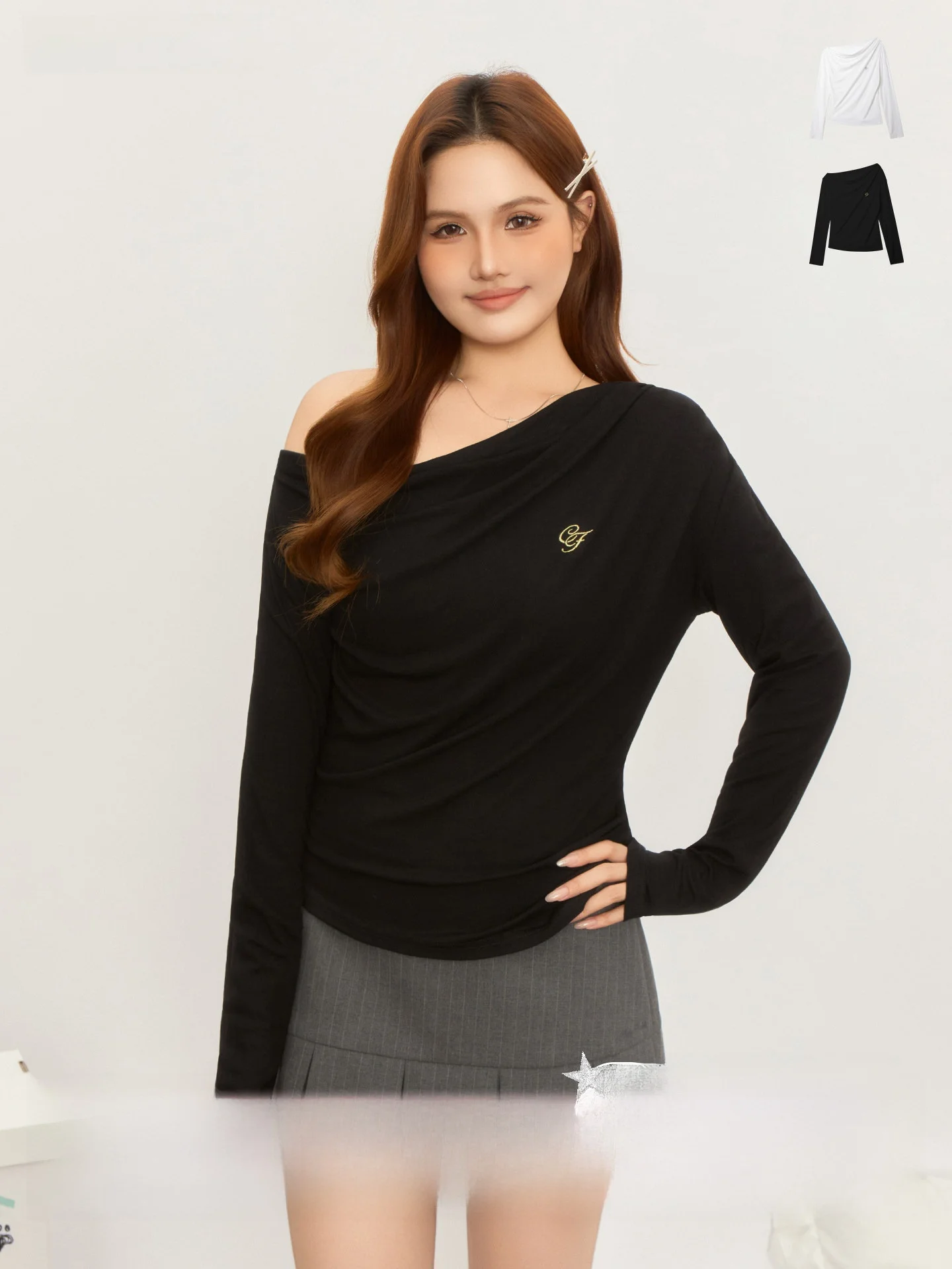 Slimming Effect Long Sve Asymmetrical oulder T-irt for Women Friendly Fit plus Size Casual Wear Commute Sle Color
Slimming Effect Long Sve Asymmetrical oulder T-irt for Women Friendly Fit plus Size Casual Wear Commute Sle Color