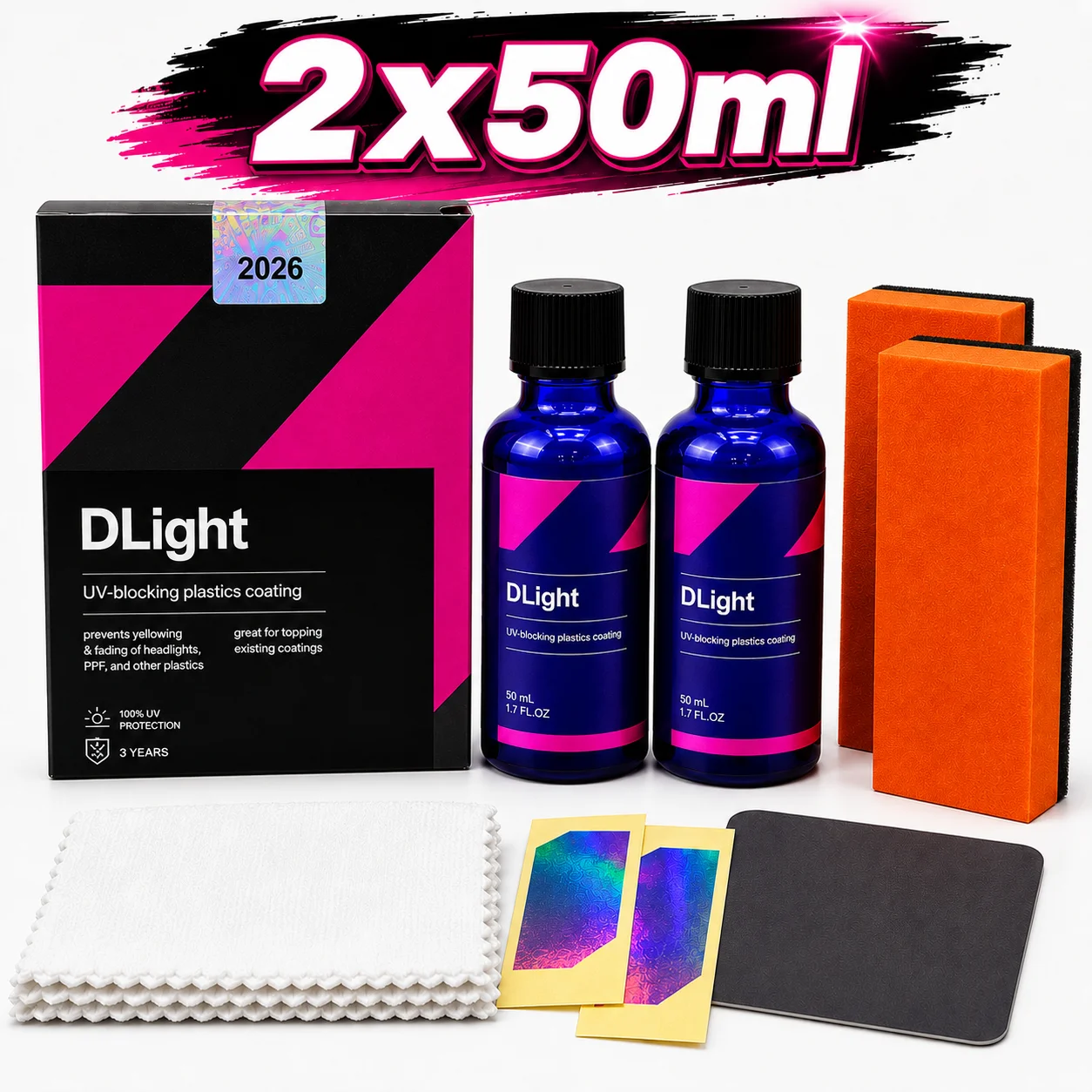 Car CQUARTZ DLight UV Ceramic Headlight Coating Long-Lasting Protection Coating for Car Care Headlights and PPF Plastics
Car CQUARTZ DLight UV Ceramic Headlight Coating Long-Lasting Protection Coating for Car Care Headlights and PPF Plastics