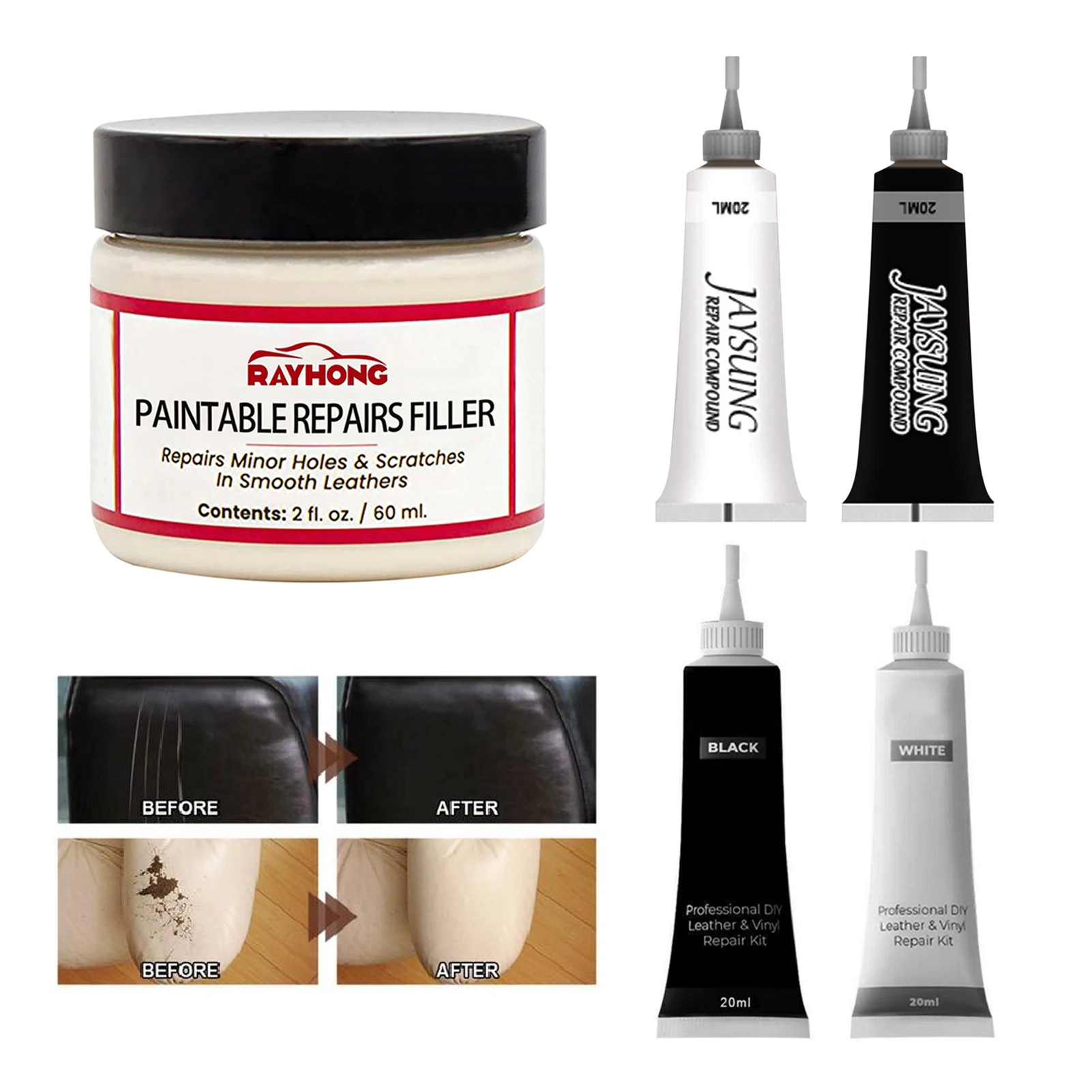 Leather Filling Paste 60ml Natural Leather Filler Repair Compound Leather Restoration Cream For Tears Crack Burns Holes Filler
Leather Filling Paste 60ml Natural Leather Filler Repair Compound Leather Restoration Cream For Tears Crack Burns Holes Filler