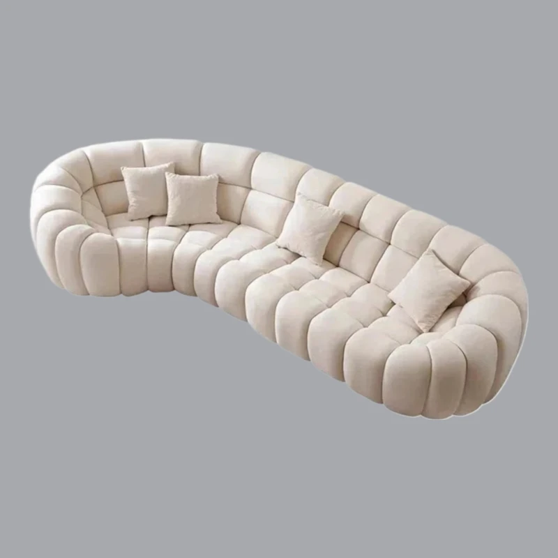 hot sale Modern simple fabric art special-shaped sofa villa art furniture curved sofa
hot sale Modern simple fabric art special-shaped sofa villa art furniture curved sofa