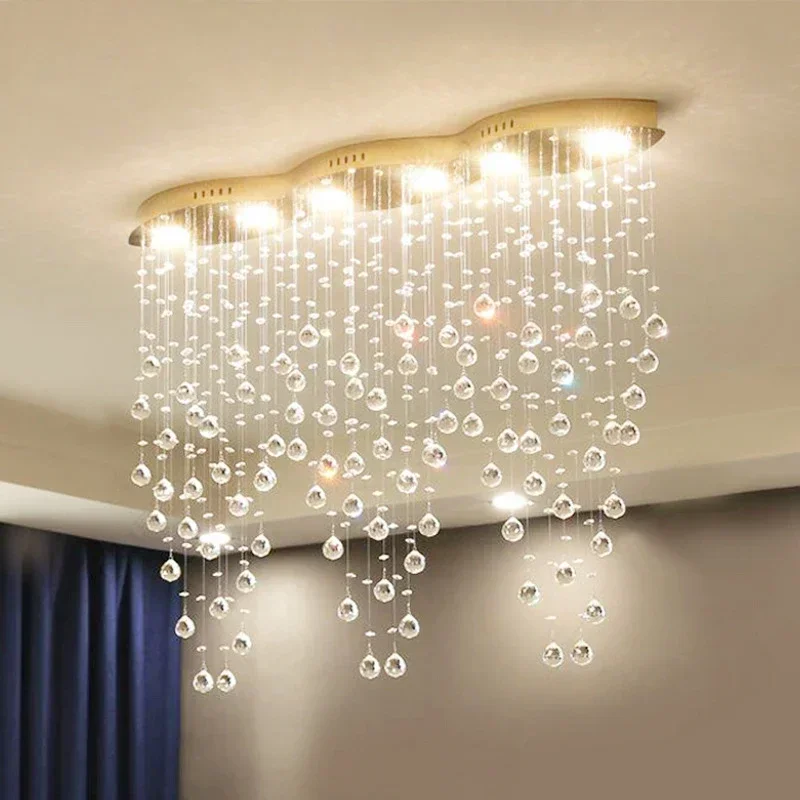 Design Modern Crystal Chandelier Home Decor Light For Dining Room Led Hanging Lamp Luxury Indoor Lighting Creative Cristal Ball
Design Modern Crystal Chandelier Home Decor Light For Dining Room Led Hanging Lamp Luxury Indoor Lighting Creative Cristal Ball
