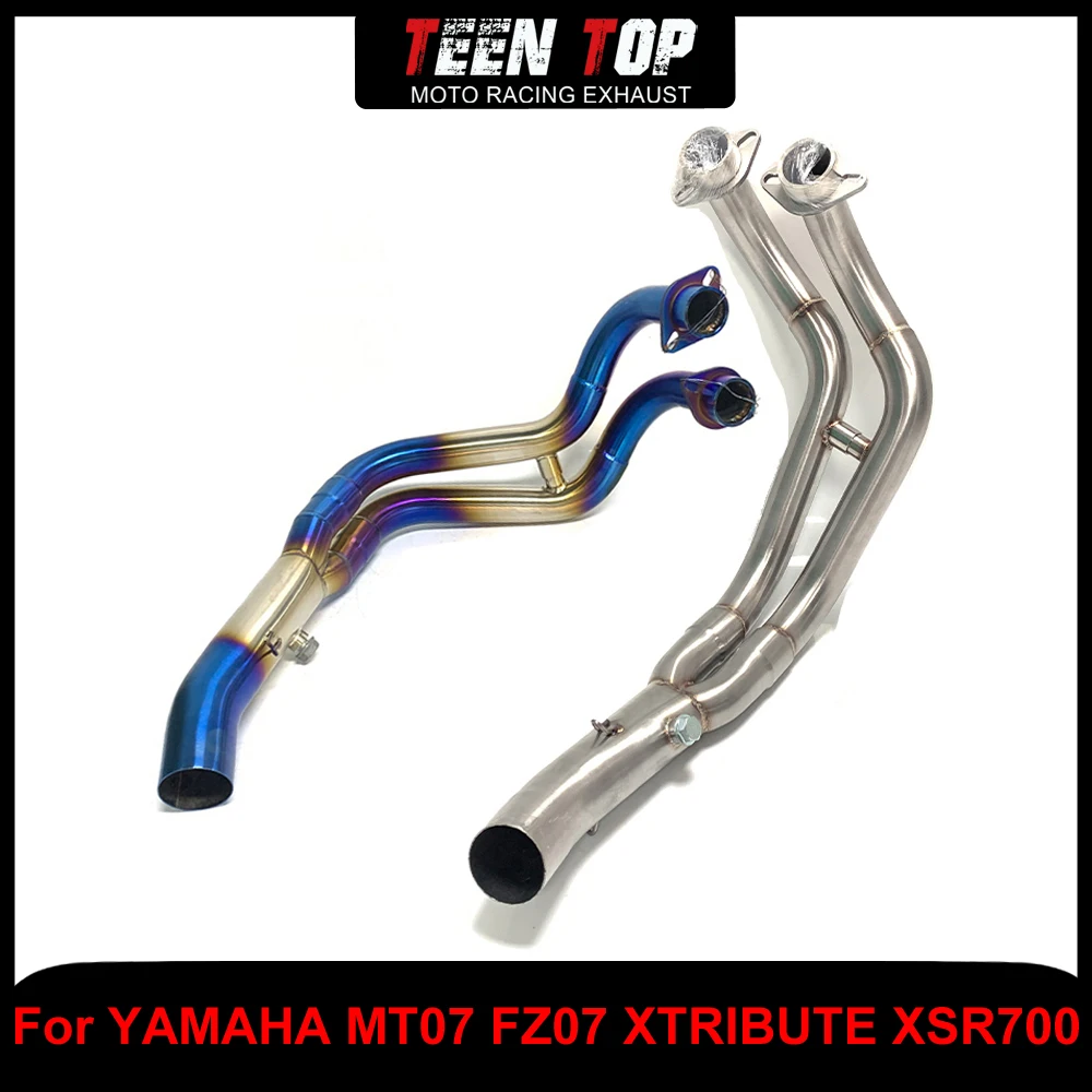 Motorcycle Escape Exhaust Full Systems Front Link Pipe For YAMAHA MT07 FZ07/XTRIBUTE/XSR700 2014 2015 2016-2020 Connection Pipe
Motorcycle Escape Exhaust Full Systems Front Link Pipe For YAMAHA MT07 FZ07/XTRIBUTE/XSR700 2014 2015 2016-2020 Connection Pipe