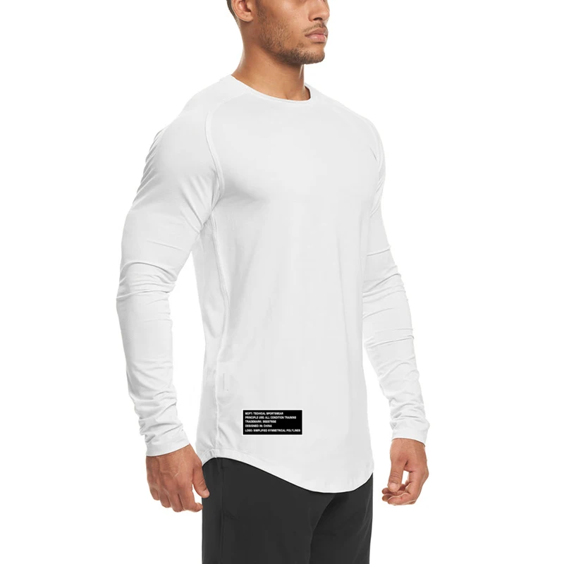 Tight High Elastic Long Sleeve Sport Tops Mens Fitness Workout Muscle Autumn Shirt Gym Bodybuilding Quick Dry Breathable T-Shirt
Tight High Elastic Long Sleeve Sport Tops Mens Fitness Workout Muscle Autumn Shirt Gym Bodybuilding Quick Dry Breathable T-Shirt