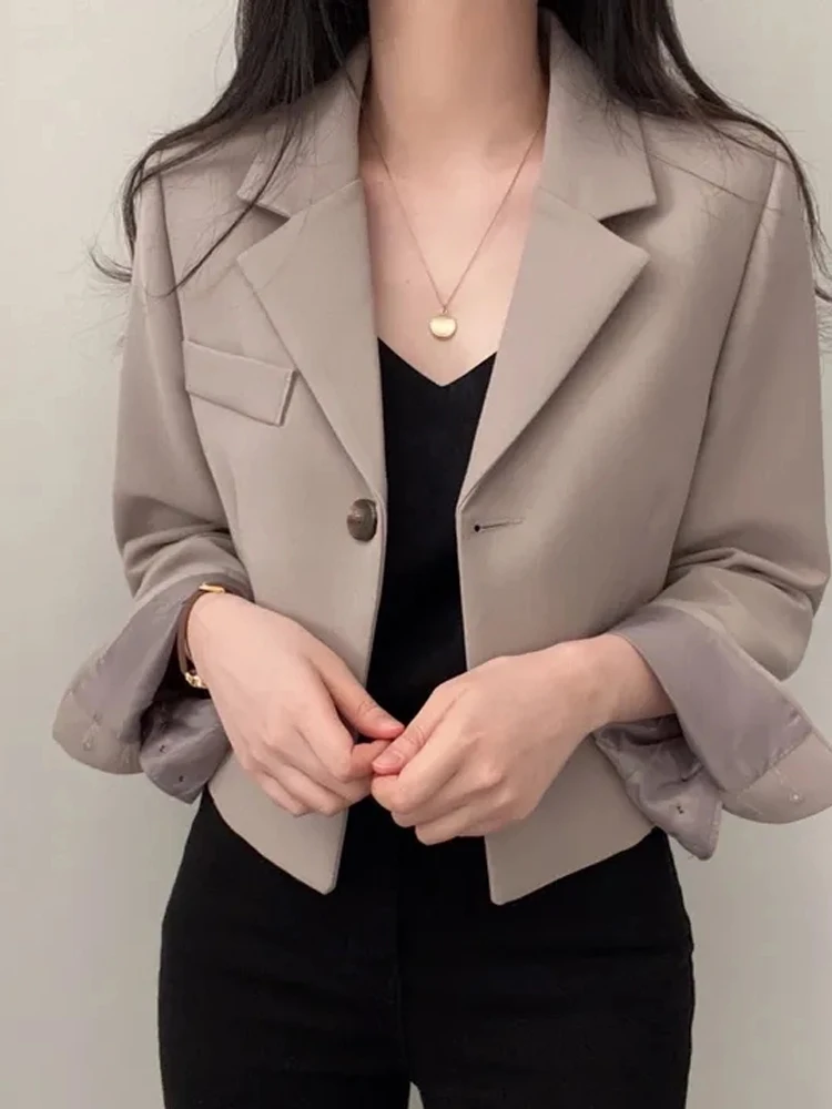 Ele ort Tailored Jaet Women's Korean Sle Spring Vintage Loose Casual Long Sve Suit Top Buttoned Pure Color
Ele ort Tailored Jaet Women's Korean Sle Spring Vintage Loose Casual Long Sve Suit Top Buttoned Pure Color
