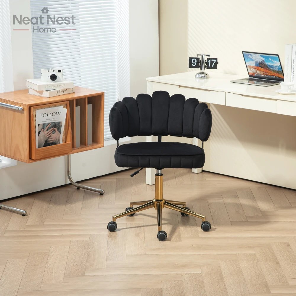 Velvet Home Office Desk Chair, Modern Cute Computer Chair, Wheels Swivel Height Adjustable Swivel Task Chair for Home Office
Velvet Home Office Desk Chair, Modern Cute Computer Chair, Wheels Swivel Height Adjustable Swivel Task Chair for Home Office