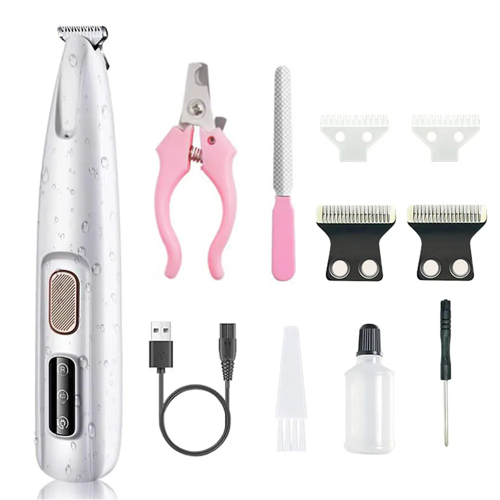 Professional Pet Paw Trimmer with LED Light, 18mm Blade - Safe Skin-Friendly, Waterproof & Quiet Clipper for Cat/Dog Grooming
Professional Pet Paw Trimmer with LED Light, 18mm Blade - Safe Skin-Friendly, Waterproof & Quiet Clipper for Cat/Dog Grooming