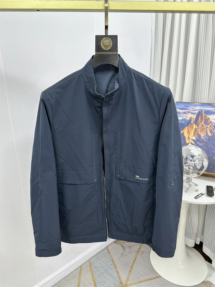 Double-Sided Wear Busin Casual Men's Jaet Stand Collar Spring Autumn Faionable Versatile Breathable Polyester Fiber
Double-Sided Wear Busin Casual Men's Jaet Stand Collar Spring Autumn Faionable Versatile Breathable Polyester Fiber
