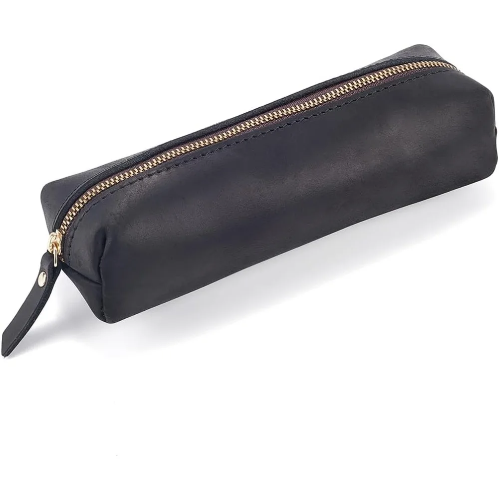 Rectangle Leather Pen Bags Zipper Pen Bags with Alloy Findings Study Supplies Black 70x190x50mm
Rectangle Leather Pen Bags Zipper Pen Bags with Alloy Findings Study Supplies Black 70x190x50mm