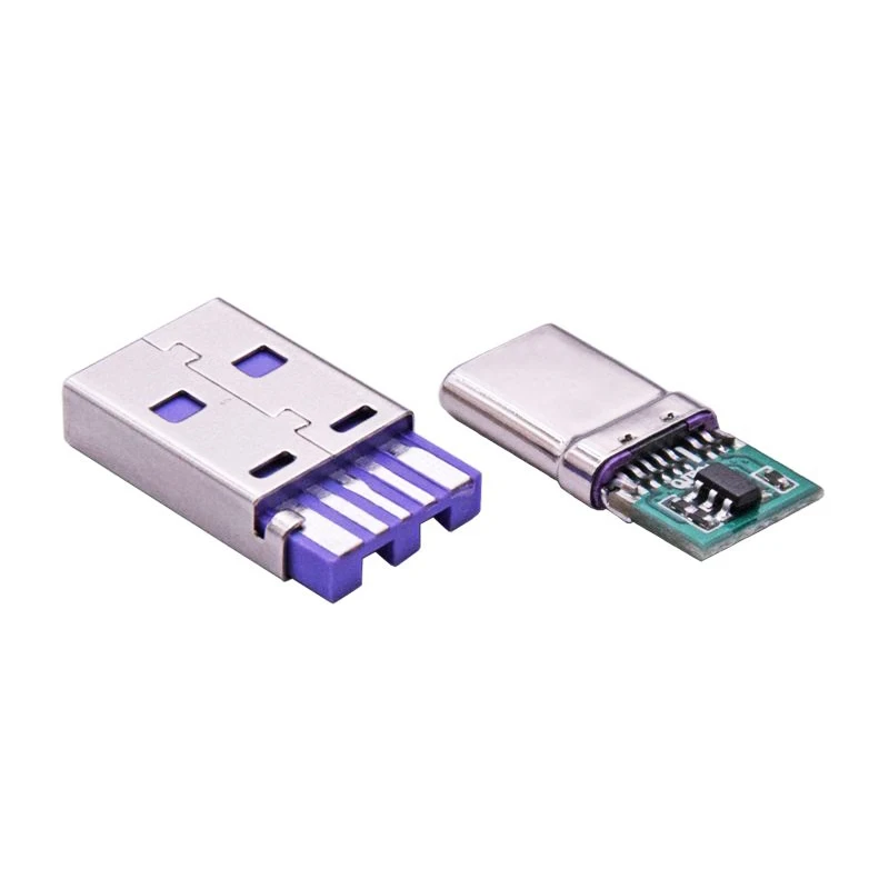 1Set PD Fast Charge Type-C USB 5A Male Connector Welding With 5Pin PCB + Type A Male 5Pin USB DIY OTG Data Charge DIY KIT
1Set PD Fast Charge Type-C USB 5A Male Connector Welding With 5Pin PCB + Type A Male 5Pin USB DIY OTG Data Charge DIY KIT