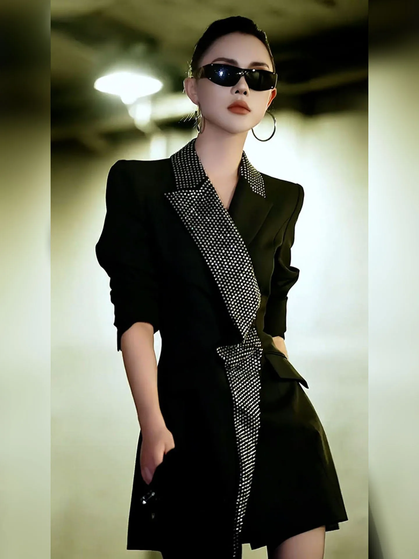 Chic Bla Suit Dr for Important Ocns Spring New Arrival Cold Tone Lady Sle Commute Wind ort Coat for Women
Chic Bla Suit Dr for Important Ocns Spring New Arrival Cold Tone Lady Sle Commute Wind ort Coat for Women