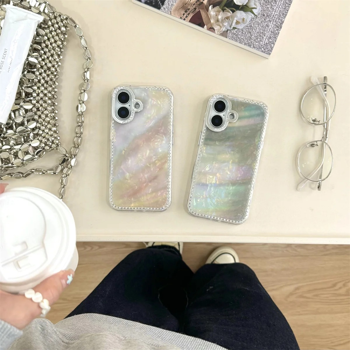 Colour Fold Texture Matte Mica Pearlescent Lustre Sparkle Diamond with Camera Control Button for iPhone 13 14 15 16 Pro Max Case
Colour Fold Texture Matte Mica Pearlescent Lustre Sparkle Diamond with Camera Control Button for iPhone 13 14 15 16 Pro Max Case