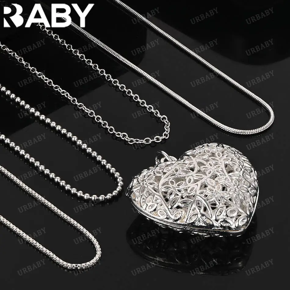 URBABY 40-75cm 925 Sterling Silver Hollow Heart Pendant Necklace For Women Anniversary Gift Popular Wild Fashion Romantic
URBABY 40-75cm 925 Sterling Silver Hollow Heart Pendant Necklace For Women Anniversary Gift Popular Wild Fashion Romantic