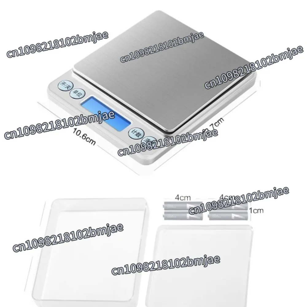 Kitchen scale for weighing food, used for baking at home, with a precision of 0.1g and a capacity of 3kg
Kitchen scale for weighing food, used for baking at home, with a precision of 0.1g and a capacity of 3kg