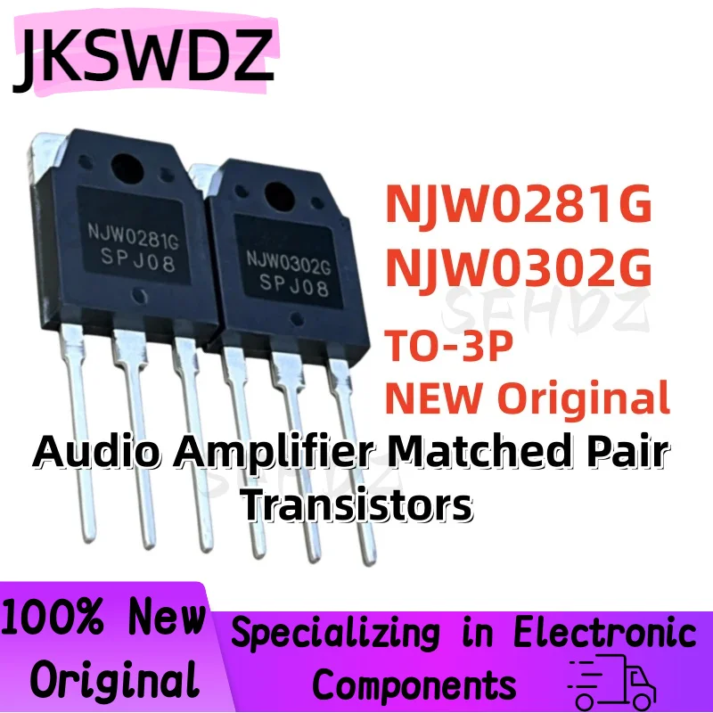 Original 10PCS/10Pairs 100% Brand New Quality NJW0281G NJW0302G TO-3P Audio Amplifier Matched Pair Transistors
Original 10PCS/10Pairs 100% Brand New Quality NJW0281G NJW0302G TO-3P Audio Amplifier Matched Pair Transistors
