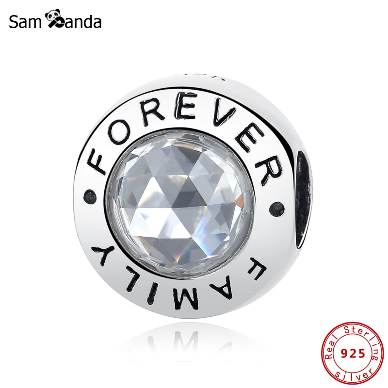 Original 100% 925 Sterling Silver Charms Fit Pandora Bracelet Crystal Letter Beads Women Diy Jewelry Family Forever Charm
Original 100% 925 Sterling Silver Charms Fit Pandora Bracelet Crystal Letter Beads Women Diy Jewelry Family Forever Charm