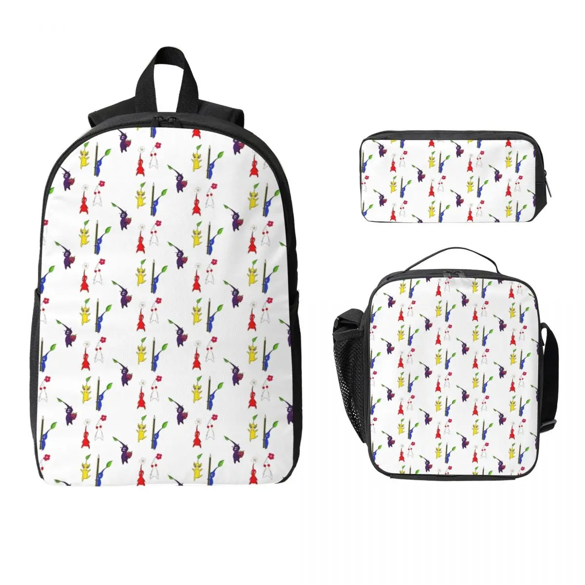 Pikmin Backpack Student Boys Girls BookBag School Bag Computer Shoulder Bags 3ps Insulated Lunch Bag Pencil Case
Pikmin Backpack Student Boys Girls BookBag School Bag Computer Shoulder Bags 3ps Insulated Lunch Bag Pencil Case