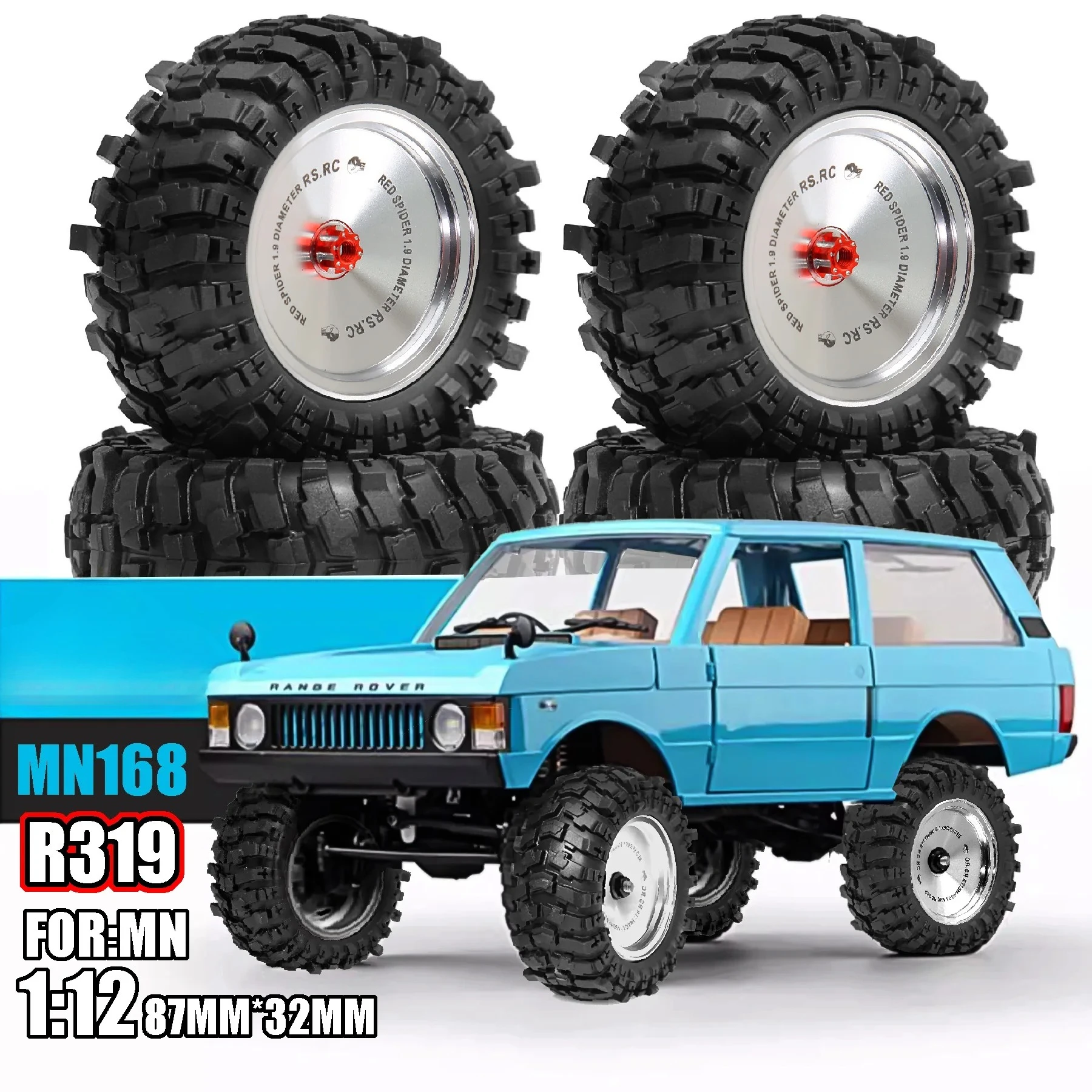 4Pcs 87mm RC Crawler Tires Wheels 12mm Hex Hub for 1/12 RC Crawler MN168 MN78 MN98 MN99S MN82 MN82S LC79 Upgrade Parts
4Pcs 87mm RC Crawler Tires Wheels 12mm Hex Hub for 1/12 RC Crawler MN168 MN78 MN98 MN99S MN82 MN82S LC79 Upgrade Parts
