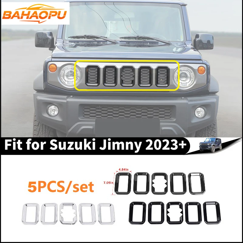 BAHAOPU Car Front Grille Frame Trim Fit For Suzuki Jimny 2023 2024 2025,Front Bumper Grille Decoration Ring Vent Cover Garnish
BAHAOPU Car Front Grille Frame Trim Fit For Suzuki Jimny 2023 2024 2025,Front Bumper Grille Decoration Ring Vent Cover Garnish