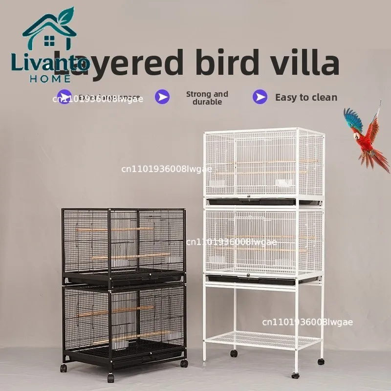 Large Parrot Cage for Home Specialized Bird House for Cockatiels Lovebirds Macaw Aviary with Stand Mynah Finch Flight Habitat
Large Parrot Cage for Home Specialized Bird House for Cockatiels Lovebirds Macaw Aviary with Stand Mynah Finch Flight Habitat