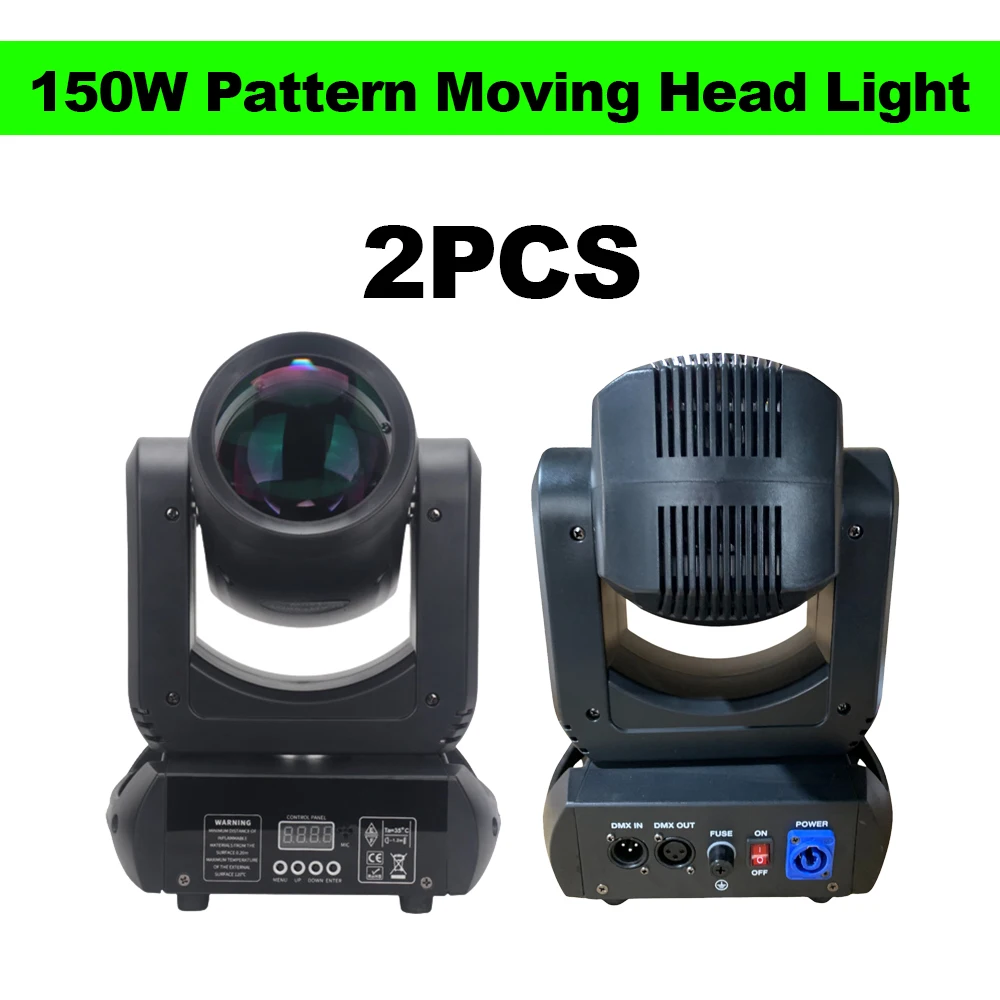 2PCS 150W Pattern Moving Head Light 8 Gobos 8 Color 18 Prism DMX512 DJ Stage Lighting For KTV Music Discos Party Theater Show
2PCS 150W Pattern Moving Head Light 8 Gobos 8 Color 18 Prism DMX512 DJ Stage Lighting For KTV Music Discos Party Theater Show