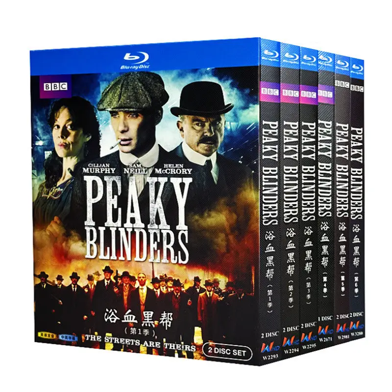 Blu-ray Ultra HD British TV Series Peaky Blinders Seasons 1–6 Box Set with English and Traditional Chinese Subtitles
Blu-ray Ultra HD British TV Series Peaky Blinders Seasons 1–6 Box Set with English and Traditional Chinese Subtitles