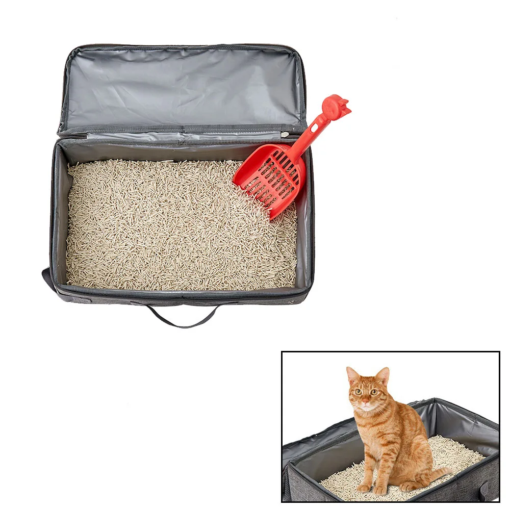 Foldable Waterproof Travel Cat Litter Box - Portable Pet Potty for Cat Carriers, Compact Mobile Litter Tray,
Foldable Waterproof Travel Cat Litter Box - Portable Pet Potty for Cat Carriers, Compact Mobile Litter Tray,