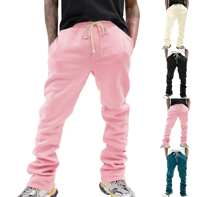 Men's Autumn and Winter Solid Color Elastic Waist Loose Straight Leg Sports Casual Pants
Men's Autumn and Winter Solid Color Elastic Waist Loose Straight Leg Sports Casual Pants