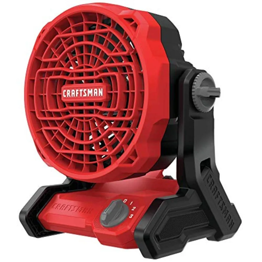 Cordless fan for outdoor use, ABS plastic, red, 20V MAX battery-powered with 3-speed settings and 120 tilt
Cordless fan for outdoor use, ABS plastic, red, 20V MAX battery-powered with 3-speed settings and 120 tilt