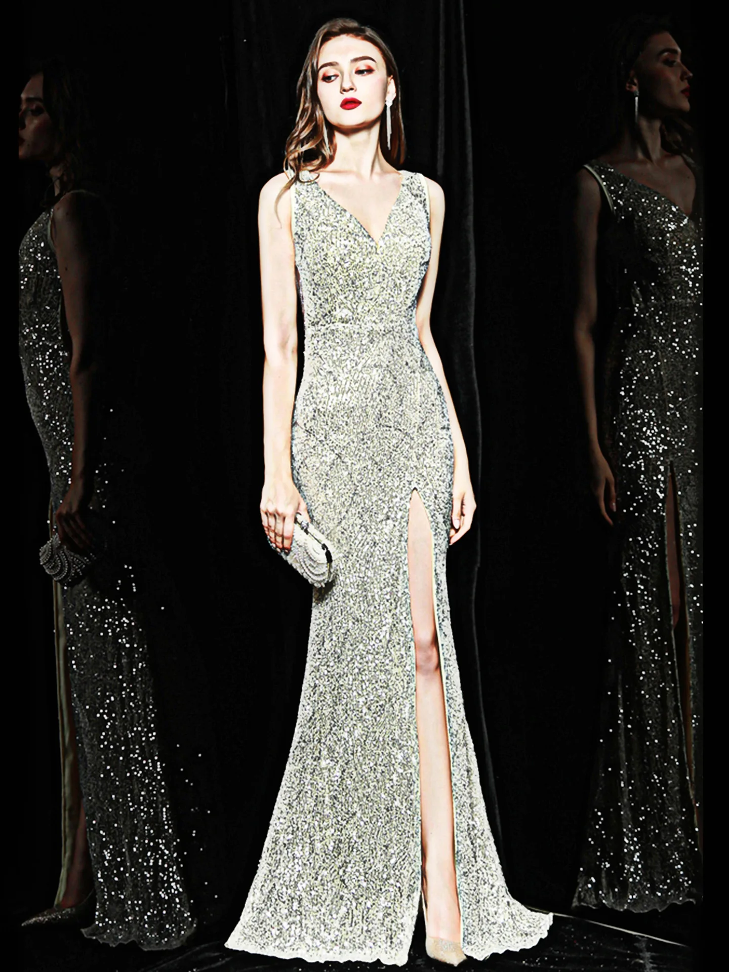 Evening Dress Women's Slim Fit Annual Party Banquet Host Temperament Socialite High-End Long Dress
Evening Dress Women's Slim Fit Annual Party Banquet Host Temperament Socialite High-End Long Dress