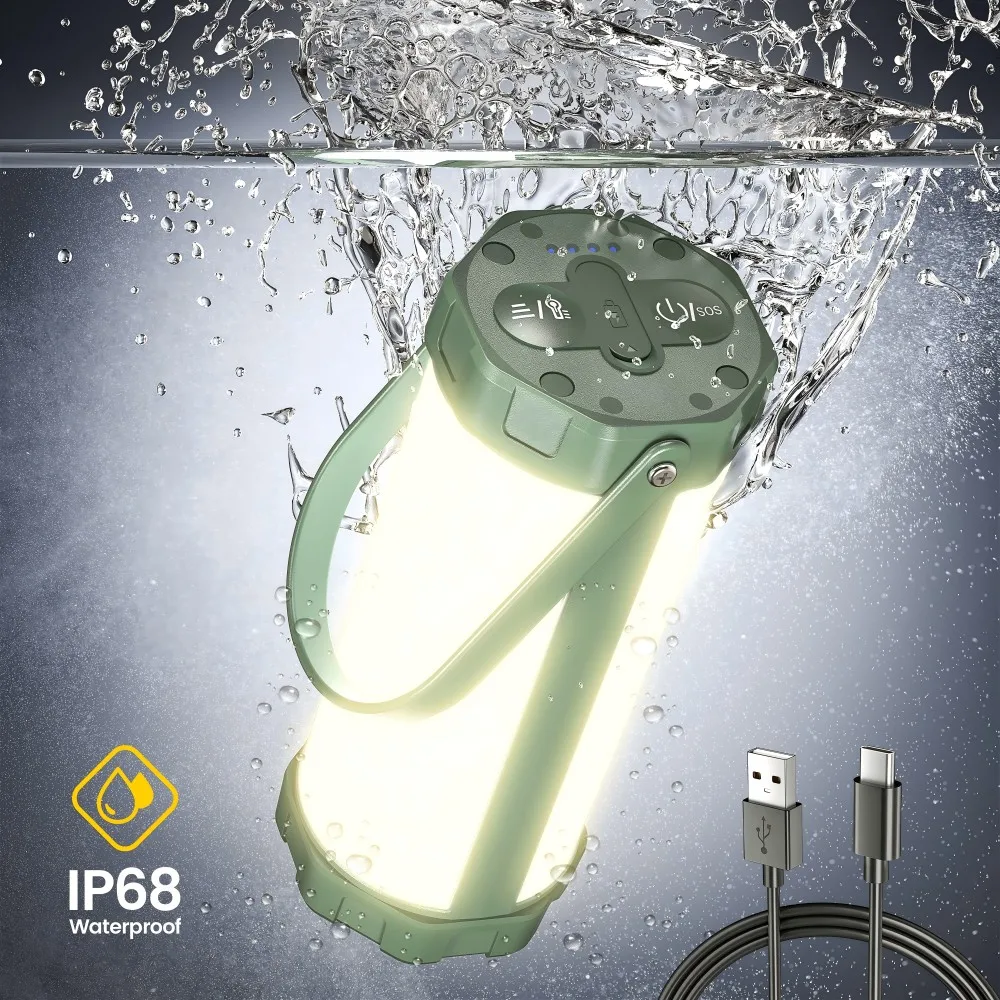 Glocusent Ip68 Waterproof Mini Portable Camping Light Usb Charging Light Emitting Diode Outdoor Camping Light with Sos Mode
Glocusent Ip68 Waterproof Mini Portable Camping Light Usb Charging Light Emitting Diode Outdoor Camping Light with Sos Mode