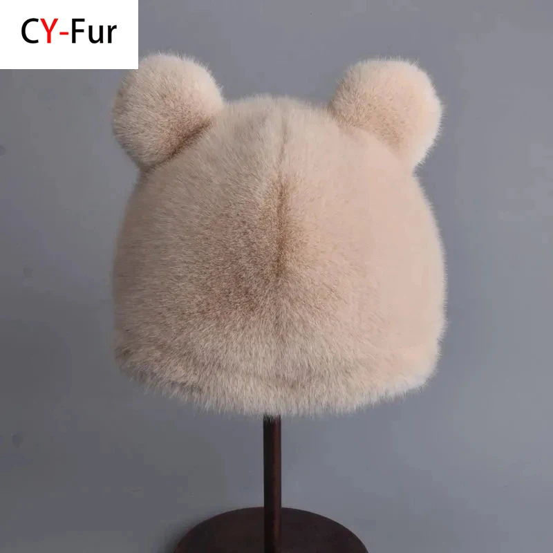 New Style Fake Mink Fur Hats Super Soft Women Winter Hat Cotton Lining Warm Fashion 2025 Women's Cap Lovable Natural Fluffy Hat
New Style Fake Mink Fur Hats Super Soft Women Winter Hat Cotton Lining Warm Fashion 2025 Women's Cap Lovable Natural Fluffy Hat
