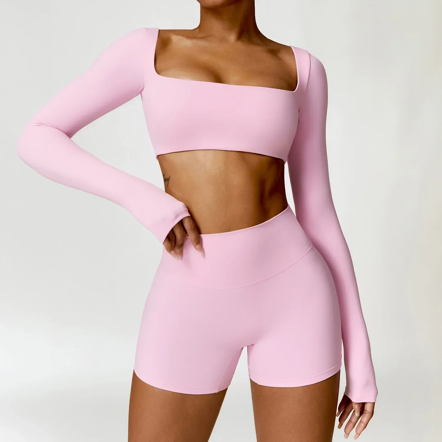 Winter Tight Long-sleeved Yoga Clothes Outdoor Running Fitness Clothes Grinding T-shirt Long-sleeved Sports Suit
Winter Tight Long-sleeved Yoga Clothes Outdoor Running Fitness Clothes Grinding T-shirt Long-sleeved Sports Suit
