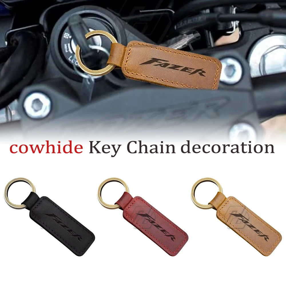Motorcycle Cowhide Keychain Key Ring For Yamaha Fazer 250 8 FZ6 FZ8 FZ1 FZS600 motorcycle accessories
Motorcycle Cowhide Keychain Key Ring For Yamaha Fazer 250 8 FZ6 FZ8 FZ1 FZS600 motorcycle accessories