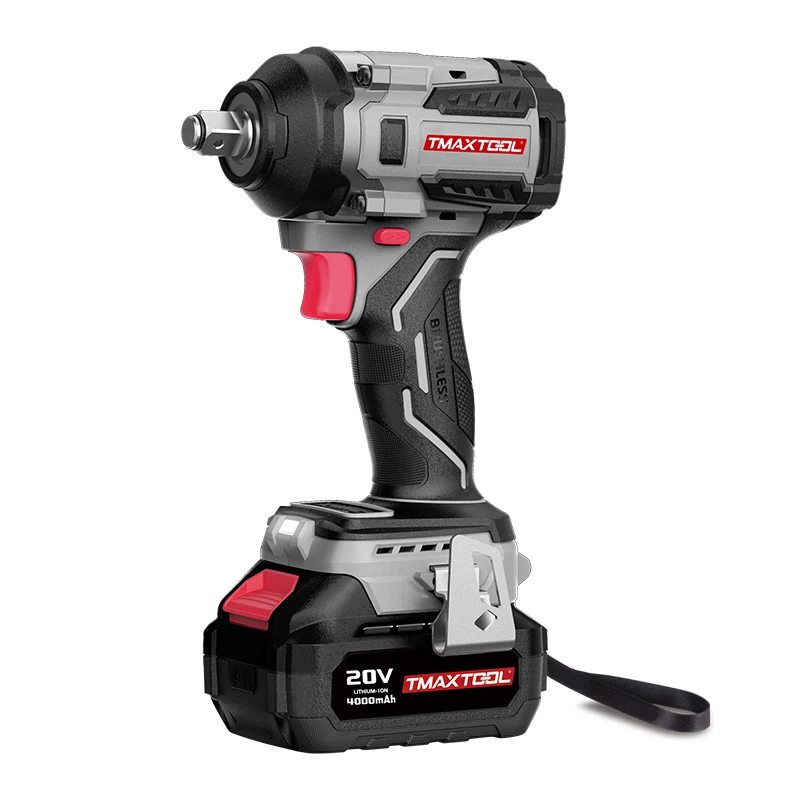 Tmaxtool Power Tools High Torque 850N.m 1/2 Inch 4.0Ah 6.0Ah Lithium Battery Electric Cordless Brushless Impact Wrench
Tmaxtool Power Tools High Torque 850N.m 1/2 Inch 4.0Ah 6.0Ah Lithium Battery Electric Cordless Brushless Impact Wrench