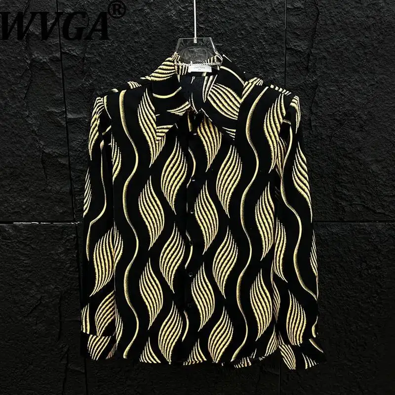 WVGA Men's Spring High-End Striped Printed Shirt Korean Style Niche Casual Draped Shoulder Pads Turn-Down Collar Tops Ins W22626
WVGA Men's Spring High-End Striped Printed Shirt Korean Style Niche Casual Draped Shoulder Pads Turn-Down Collar Tops Ins W22626